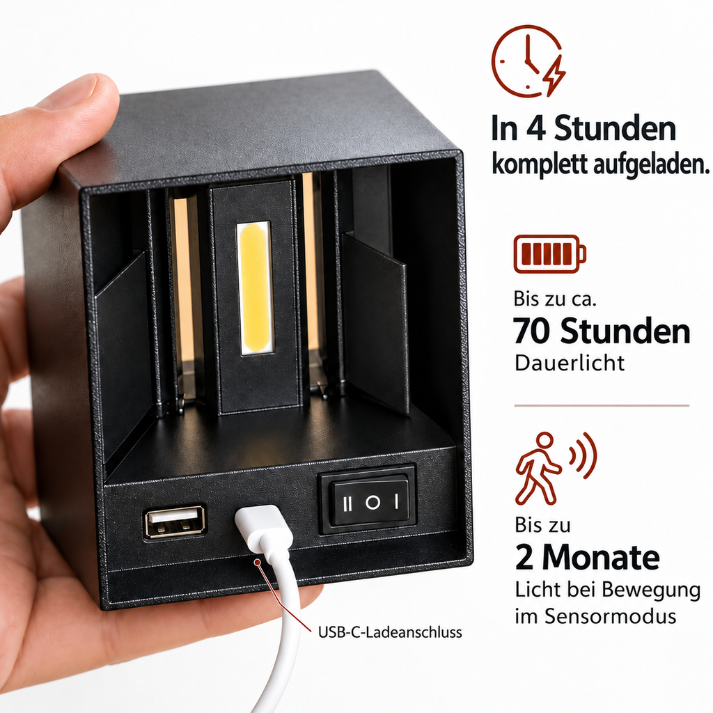Luno | Kabellose Wandleuchte